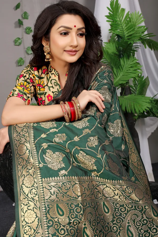 GREEN_ZARI_WORK_PATOLA_SILK_SAREE